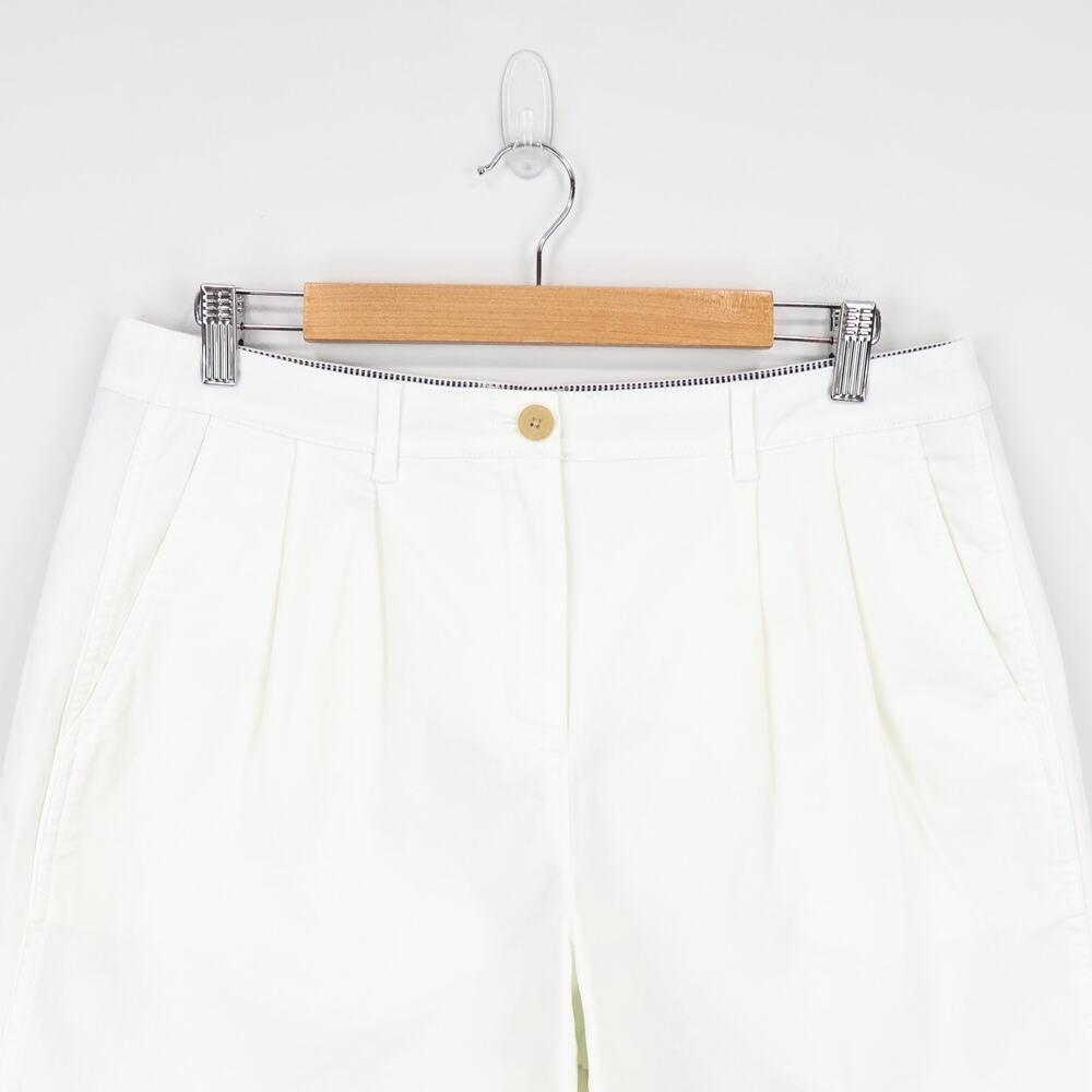 J.Crew 3" Pleated Heritage Chino Short White Size 10 NWT - Picture 3 of 7